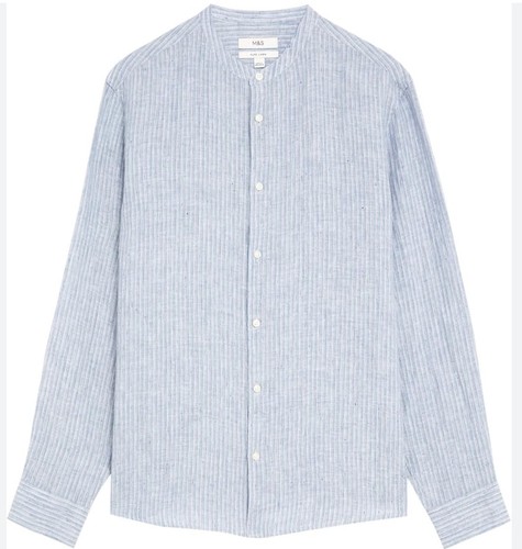 Mens blue striped - m&s,
