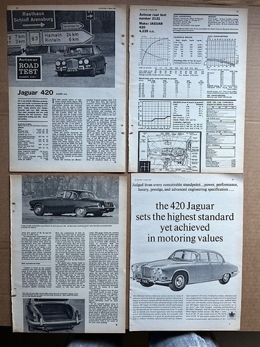 Jaguar 420 autocar road - (1967),