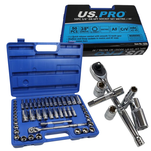 Pro 50pc drive socket - 50pc,