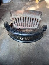 Art Deco 1920s Cast Iron Fire Grate, Fret Front And Ash Pan Original 1920’s. 
