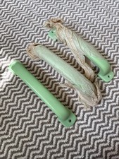 3x Bakelite Everite Handles In Jade Green Colour
