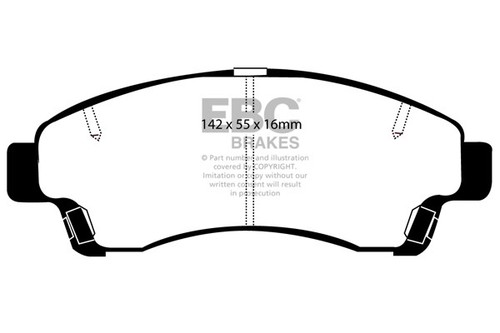 Ebc ultimax front brake pads - front,