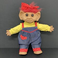 Large Troll Uneeda Doll Dungarees ￼Toy Figure Large 16” Vintage 1987 PLEASE READ