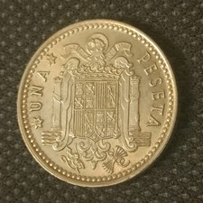1975 Spanish 1 Peseta Star 76
