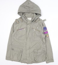 H! By Henry Holland Women's Green Parka, Size 16