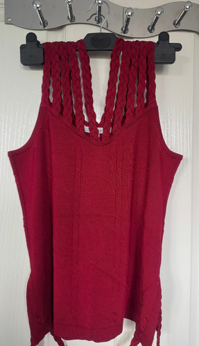 Chesca dark red knitted - dark, top