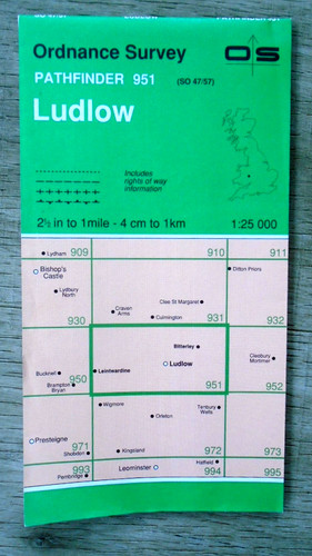 Ordnance survey pathfinder - survey, map