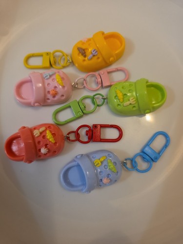 Keyrings with clog croc - keyrings,
