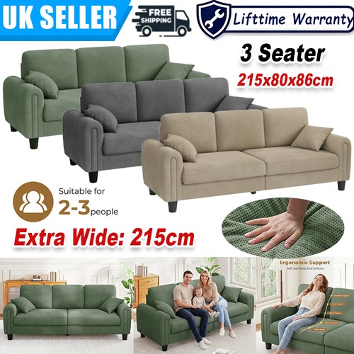 Seater waffle fabric sofa - 3,