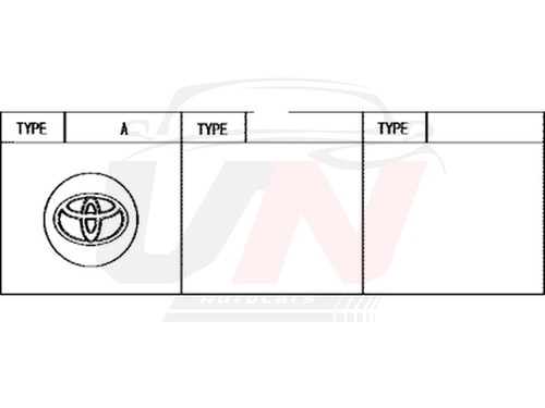 Toyota wheel center - toyota, cap