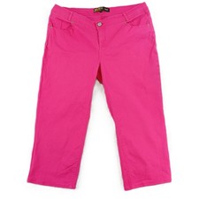 24/7 Jeans Women's Size 18 Pink Crop