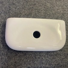 WHITE UNBRANDED  CISTERN LID  PRE OWNED 360 X187mm White Pushbutton model