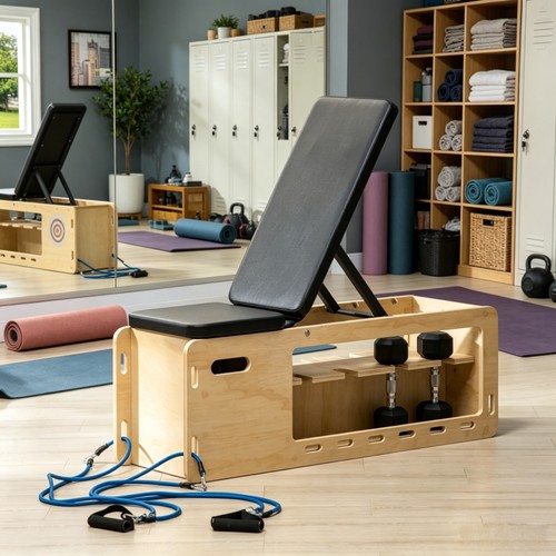 Home gym wooden workout bench - home,
