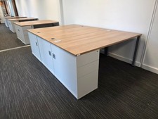 Used Office Desk With Drawers Set Of 10 – Bulk Office Furniture Clearance.  🚚UK