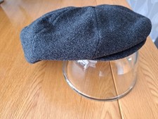 Dark grey baker boy style Men's cap