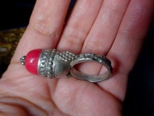 Arab Bedouin Ring Genuine Old Silver Tribal Middle East Yemen Oman Saudi