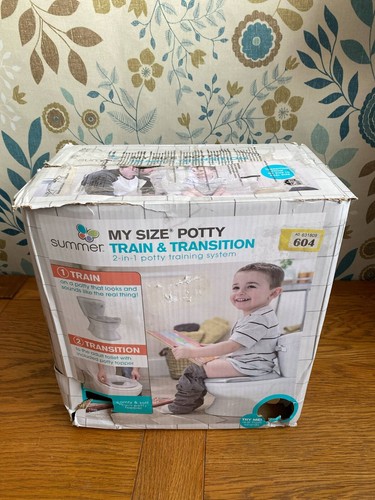 Summer size potty - my, white