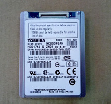 1.8" TOSHIBA MK8009GAH 80GB HARD DRIVE PATA ZIF FOR DELL Latitude XT D420 D430