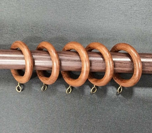 Wooden curtain rings - 21, with