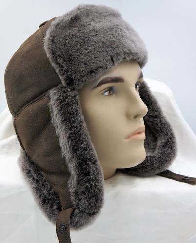 Tobacco gray 100 sheepskin - tobacco, /gray