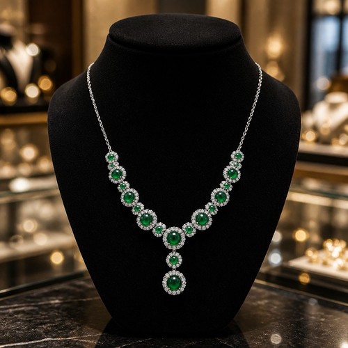 Luxury glass emerald - emerald, green