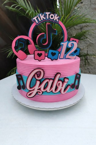 Tiktok cake toppers - cake,