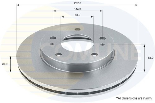 Brake disc front - fits, cub