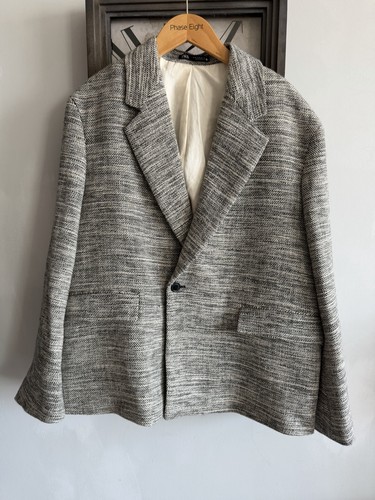 Zara linen blend blazer - zara,