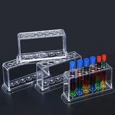 Test Tube Rack Transparent Test Tube Stand 6Holes Test Tube Holder School Supply