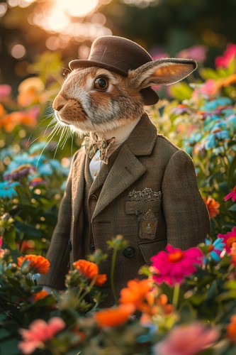 Fun rabbit hare suit - in,
