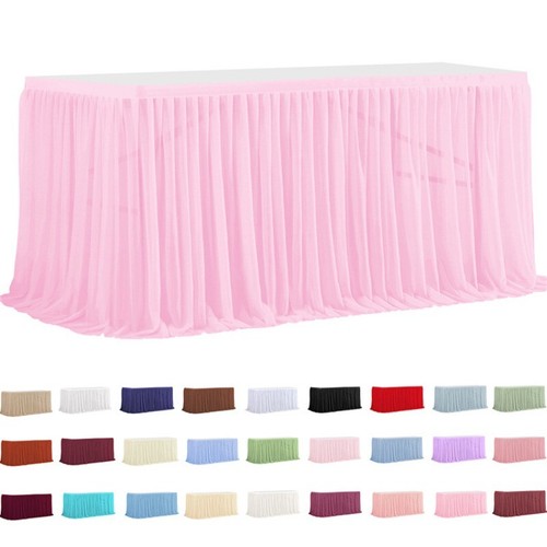 Chiffon table skirts rectangle - chiffon,