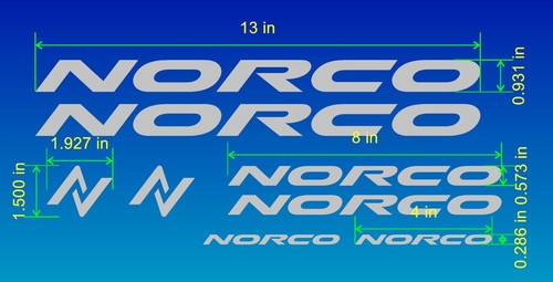 Custom norco bike frame - norco, decal