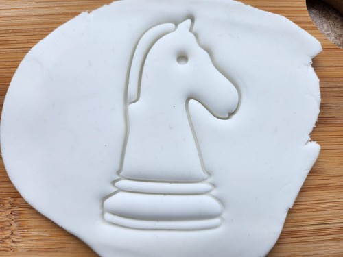 Chess set cookie biscuit