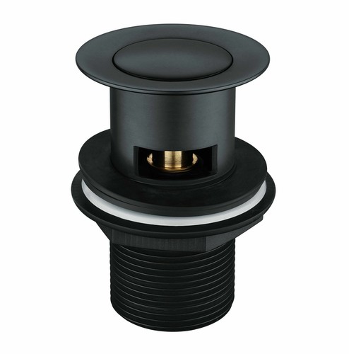 New black basin sink waste - new,