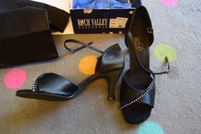 Black Roch Valley Dominique ballroom latin dance shoes - size UK 6.5