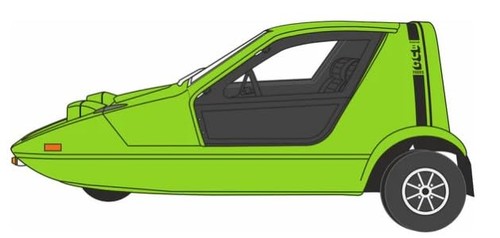 Oxford diecast bond bug lime - diecast,
