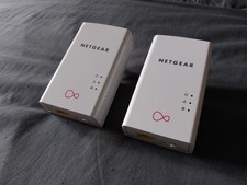 2x Netgear Powerline PL1000 Network Extenders, 2 Plugs, Fully Working