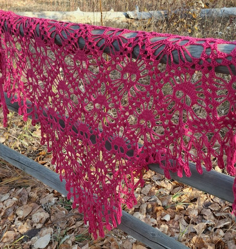 Skull crochet shawl - crochet, gothic