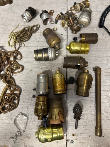 Antique vintage brass lamp - antique,