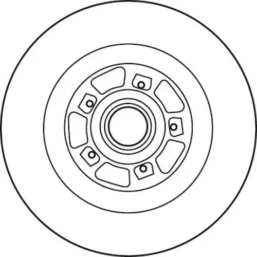Brake disc solid df6127bs - disc,