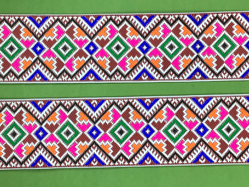 Quality green pink - pink, aztec