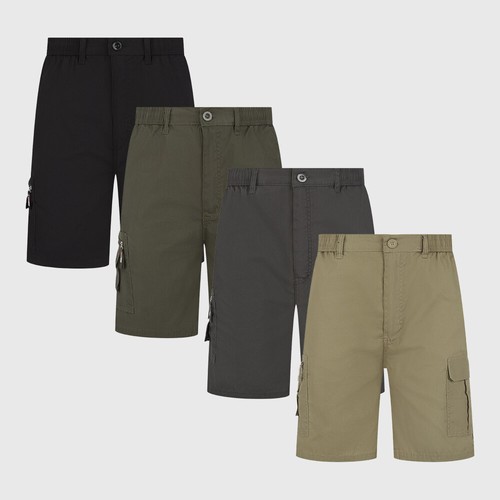 Mens plain cargo shorts combat - cargo,