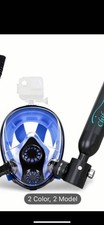 CHIKADIV 0.5L Aluminum Diving Air Tank with Black and Blue Design