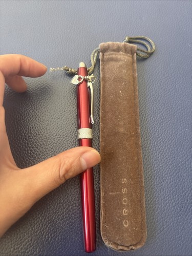 Cross red enamel fountain pen - enamel,