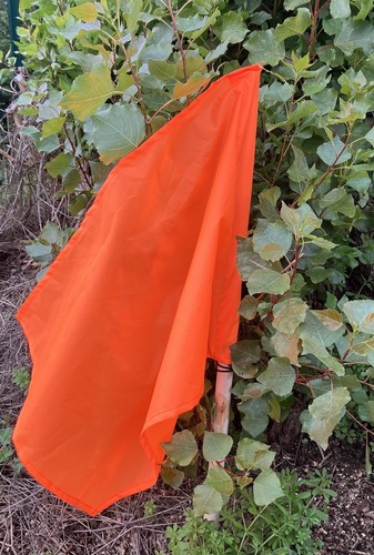 Beaters flags with poles - poles, set