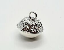 Sterling Silver Bell Pattern 925 Charm / Pendant