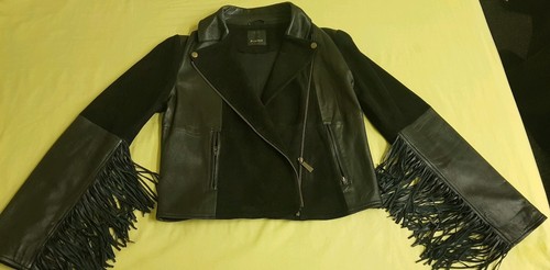 Pinko leather jacket - jacket, 42