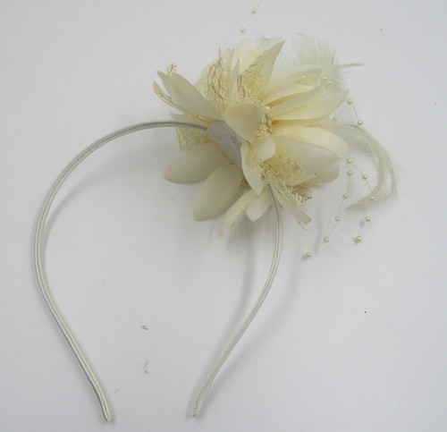 Flower feather hair - flower,