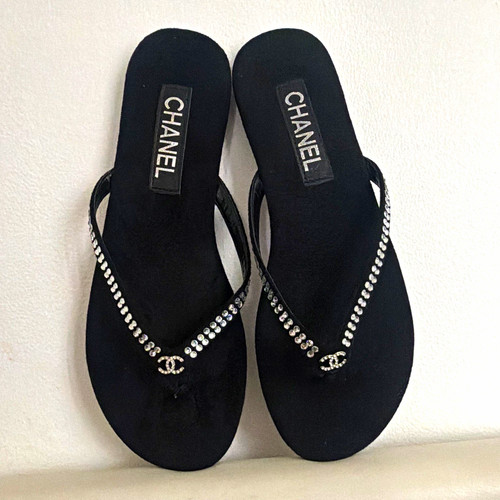 Chanel black women thong - chanel,