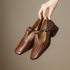 Vintage Faux Leather Mary Jane